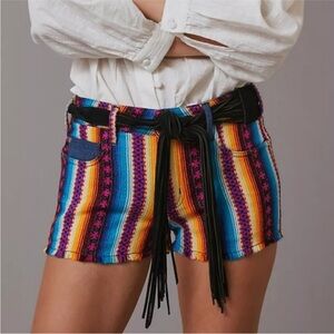 Pilcro (Anthropologie) Colorful Striped Women's Surf Shorts